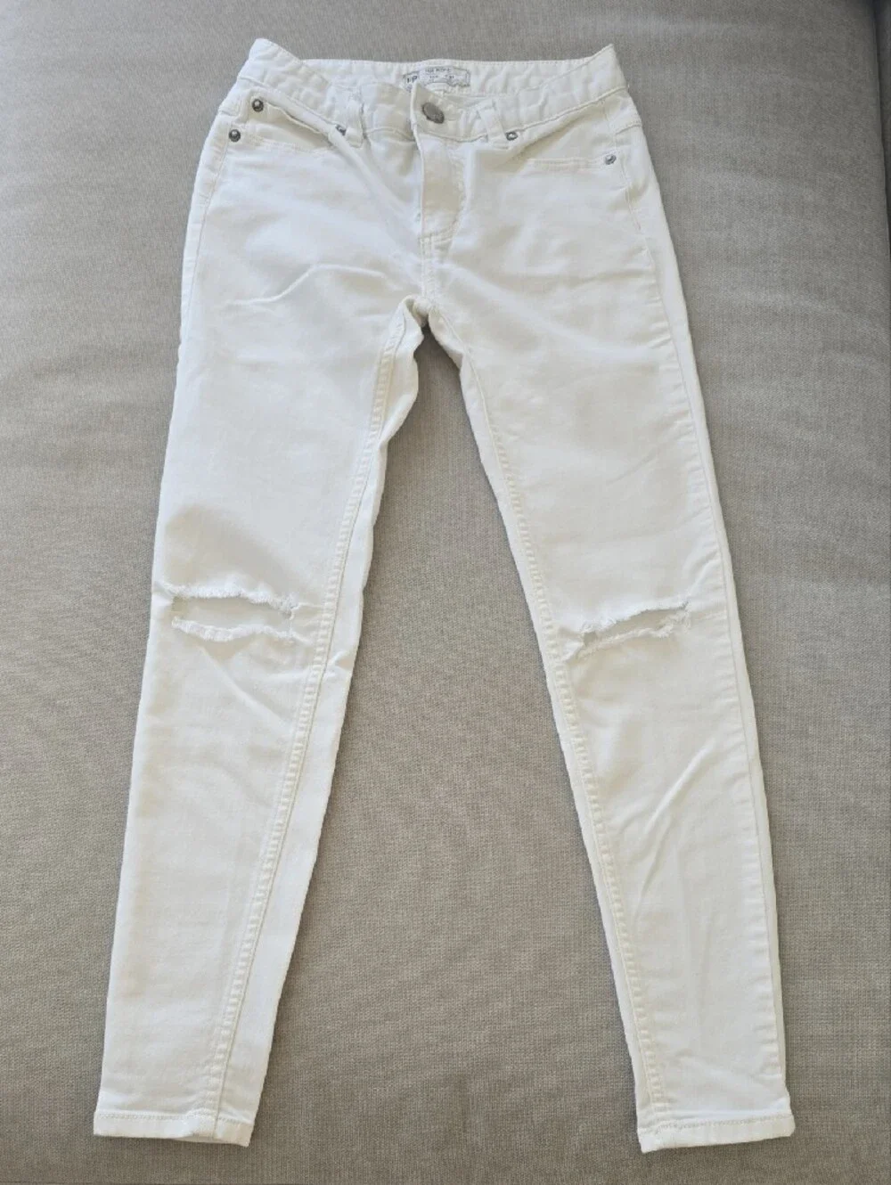 Free People White High-Rise Skinny Jeans